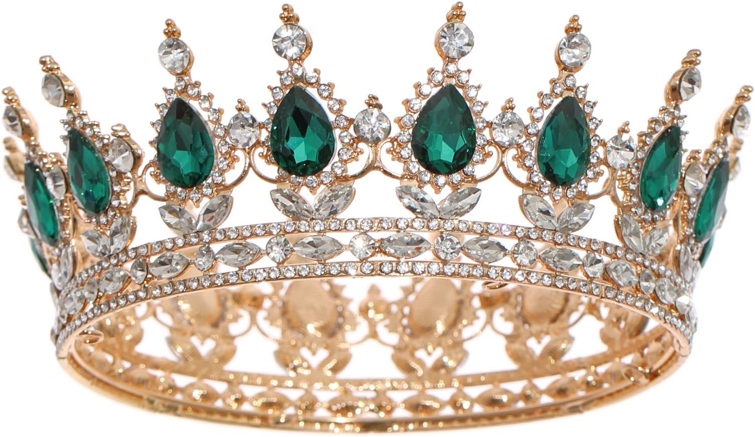 Queen Crown Rhinestone Wedding Crowns and Tiaras for Women Costume Party Hair Accessories Princess Birthday Crown Crystal Bridal Crown Christmas Decorations Headband