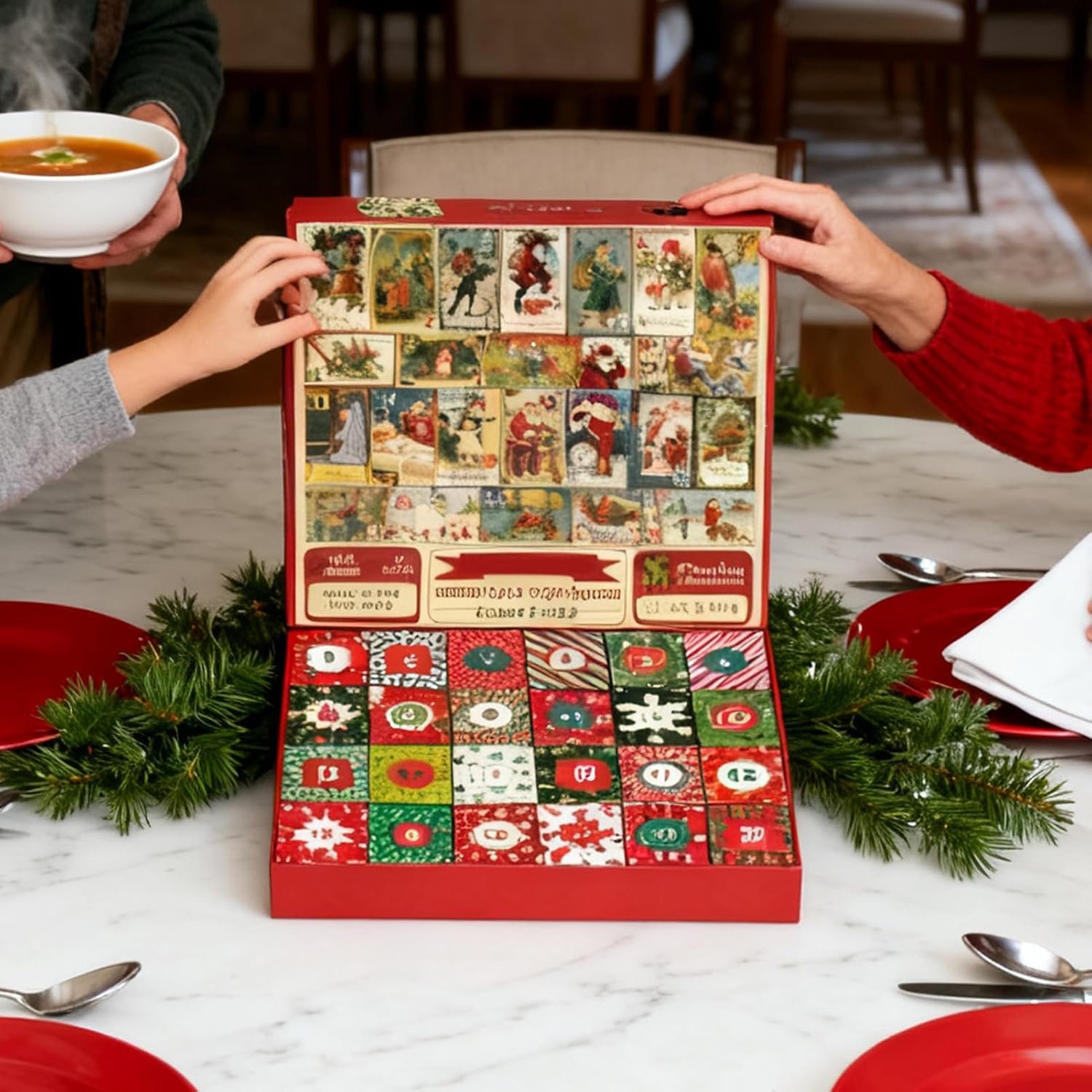 Christmas Countdown - 24 Day Puzzle Set for Kids and Adults | Holiday Advent Game Home Decor, Creative Gift for Family Men Women Boys Girls Teens, for Office Desk Living Room