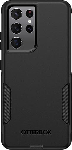 Miniatura 3 de OtterBox Commuter Series - Funda para Samsung Galaxy S21 Ultra 5G (solamente), embalaje no minorista, color negro