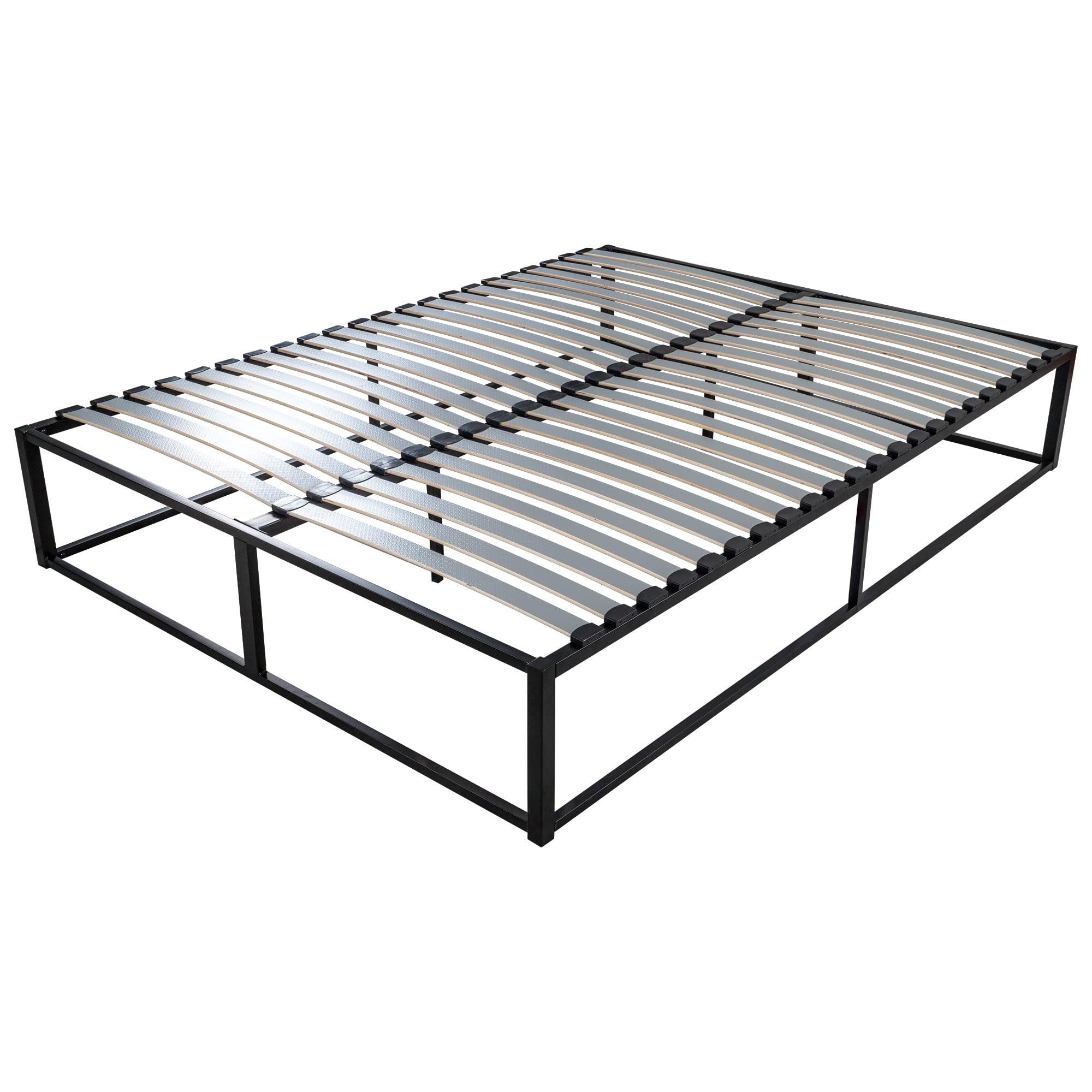 EBAC Literie Sommier démontable surélevé KIT27-160x200 Bois - Gain de Place - Solide en métal