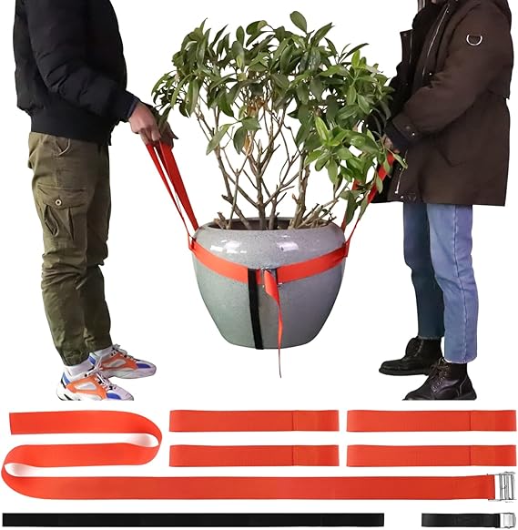Plant Moving Straps Garden Lifting Dolly for Heavy Potted, Flower Pots, Planters