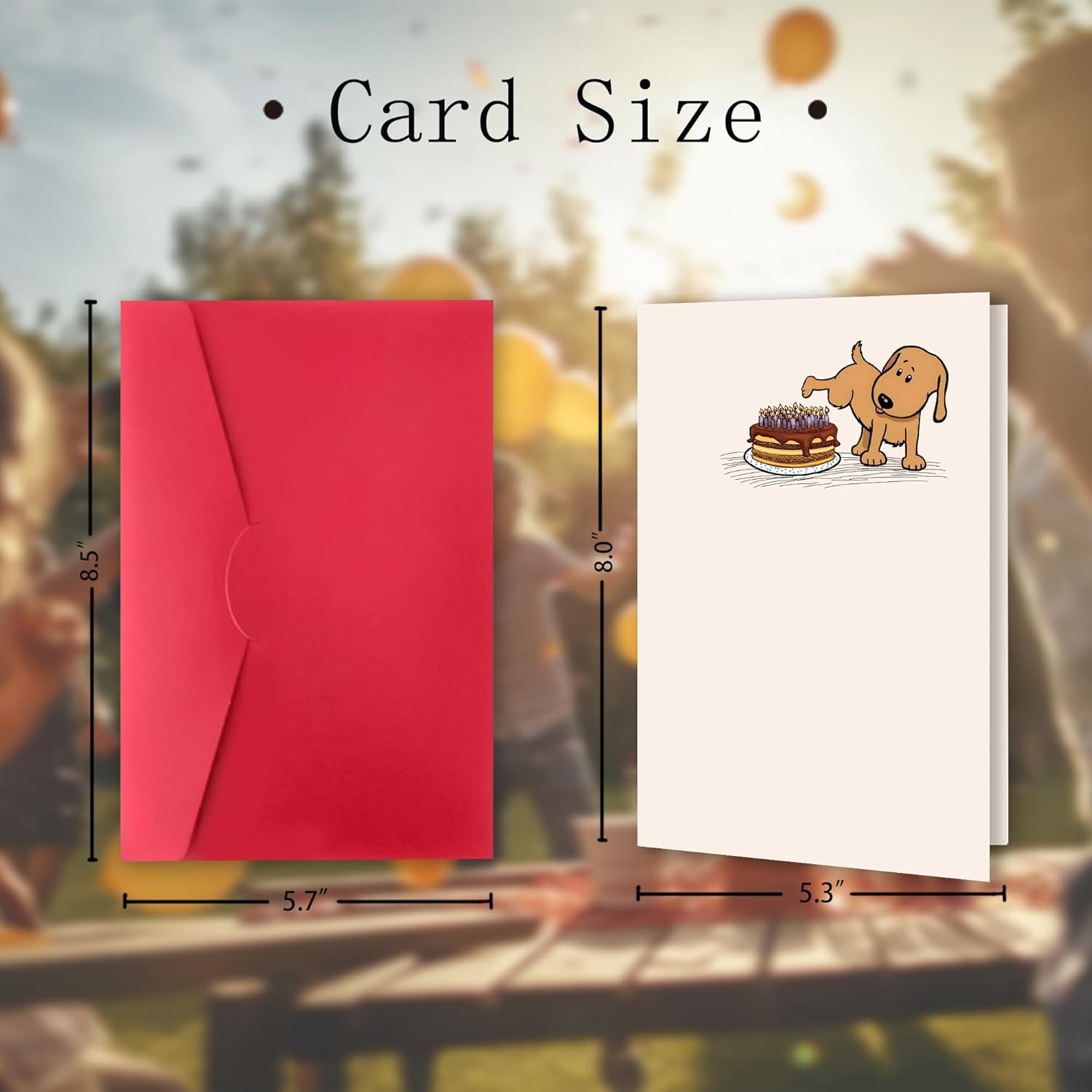 Funny Birthday Card for Men Women, Cute Dog Birthday Card for Dog Moms, Dogs Dads, Happy Dog Lovers Birthday Gifts Card Ideal for Her Him, Suitable for All Ages Bday Cards from Dogs - Image 2