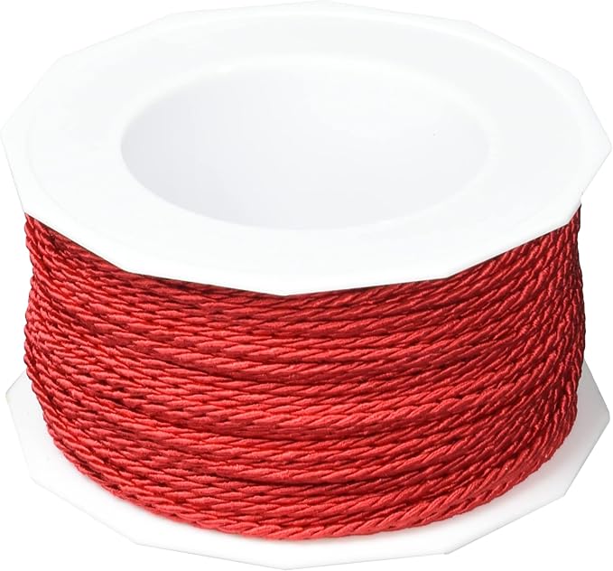 PRÄSENT C.E. Pattberg Mosel Kordel rot, 50 m geflochtene Schnur für Geschenke, Päckchen, 2 mm Breite, Zubehör zum Dekorieren und Basteln, reißfestes Dekoband PRÄSENT C.E. Pattberg Mosel Kordel rot, 50 m geflochtene Schnur für Geschenke, Päckchen, 2 mm Breite, Zubehör zum Dekorieren und Basteln, reißfestes Dekoband