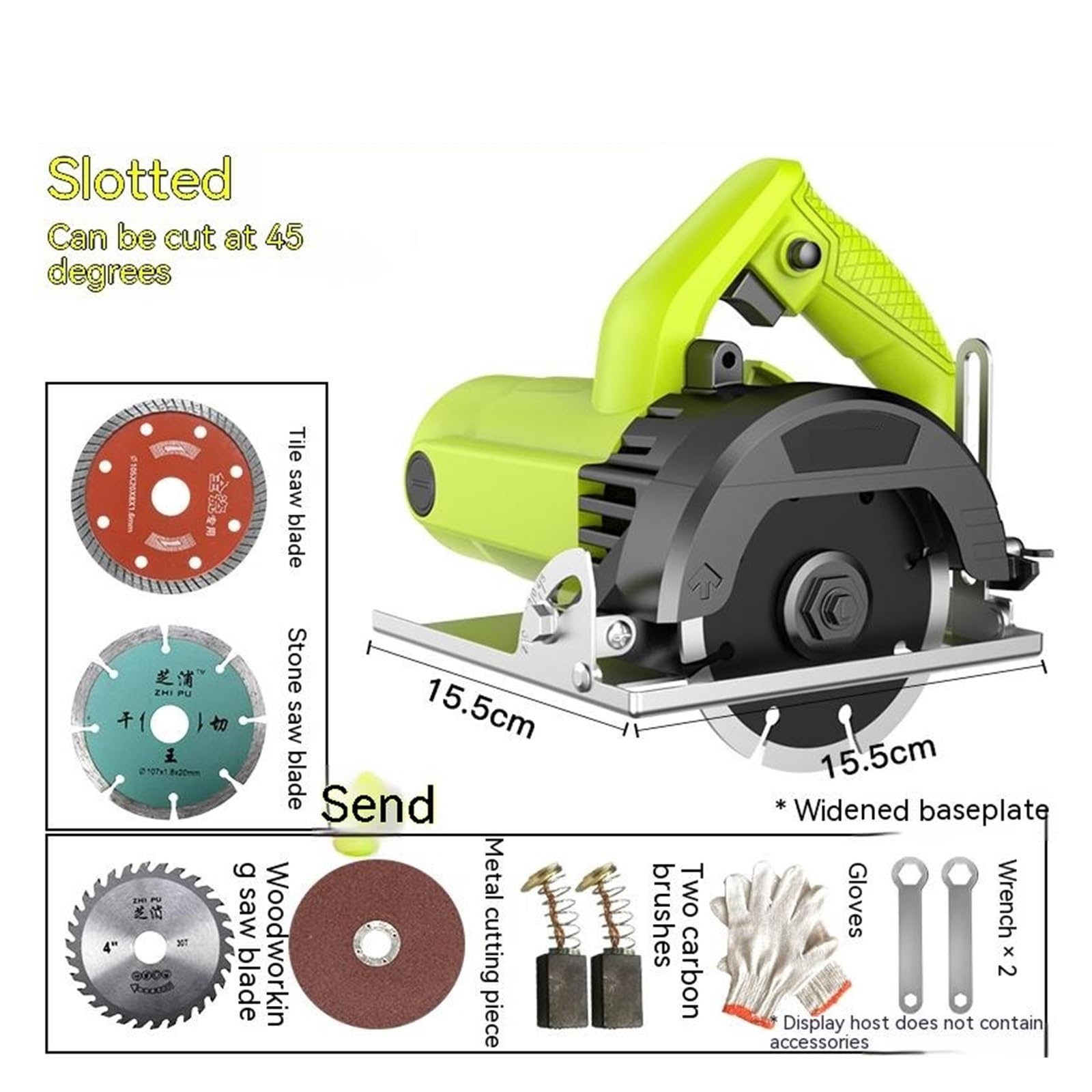 Sierra Circular eléctrica for carpintería, máquina cortadora de madera, Metal, cortador azulejos mármol, corte piedra, herramientas, motosierra Para uso doméstico(8990AW-01)