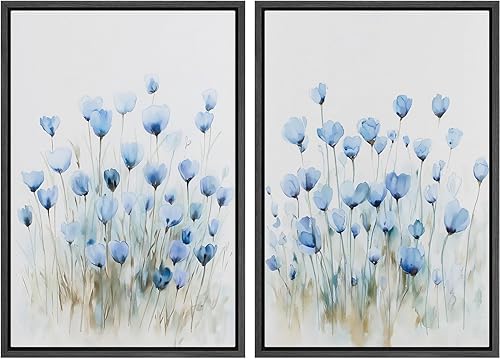 Miniatura 40 de IDEA4WALL Lienzo enmarcado para pared, juego de arte Bauhaus dorado de mediados de siglo, patrón de cuadrícula moderna, ilustraciones con formas