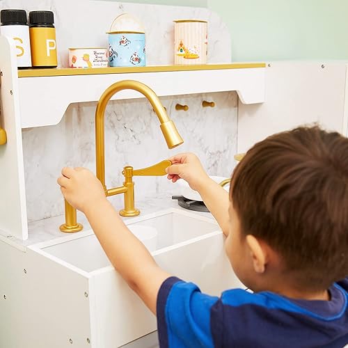 Miniatura 9 de Teamson Kids - Juego de cocina de madera para niños, juego de cocina para niños pequeños, juegos de cocina de juguete de simulación para niños de 4