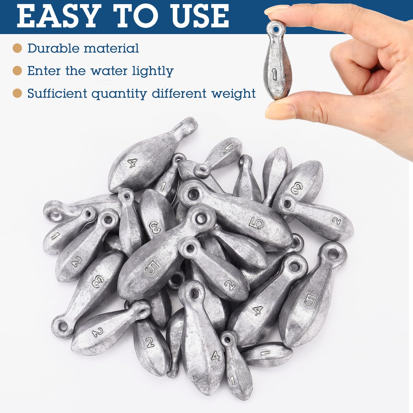 Pesca Pesci Sinker Kit Rig Pesca Peso Sinker Pesi Banca Sinkers Acqua Salata Sinkers Bass Casting in