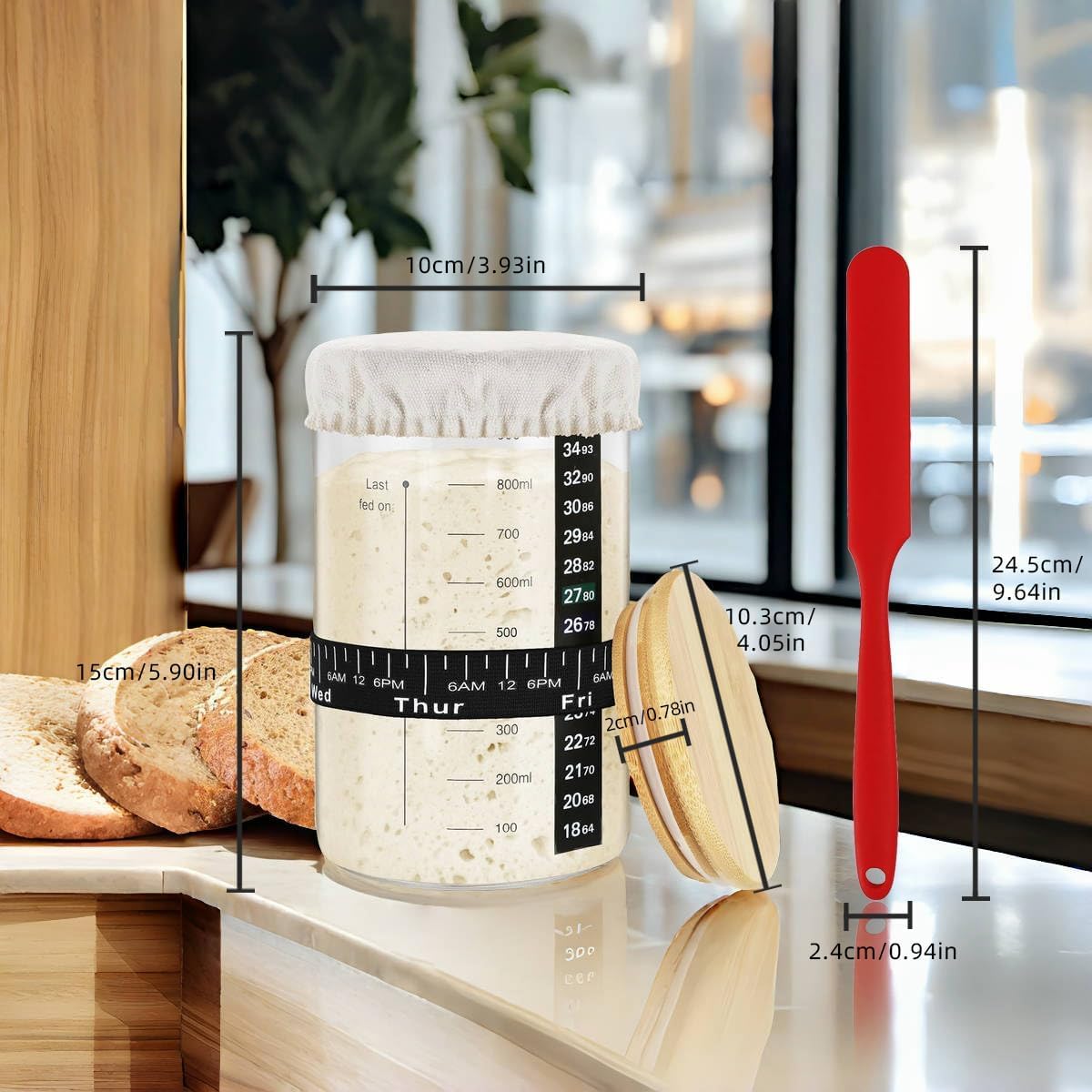 Termómetro LCD Para Vino Y Cerveza – Sensor De Temperatura Con Pantalla Digital, Acero Inoxidable, Forma De Pulsera (Sin Baterías)