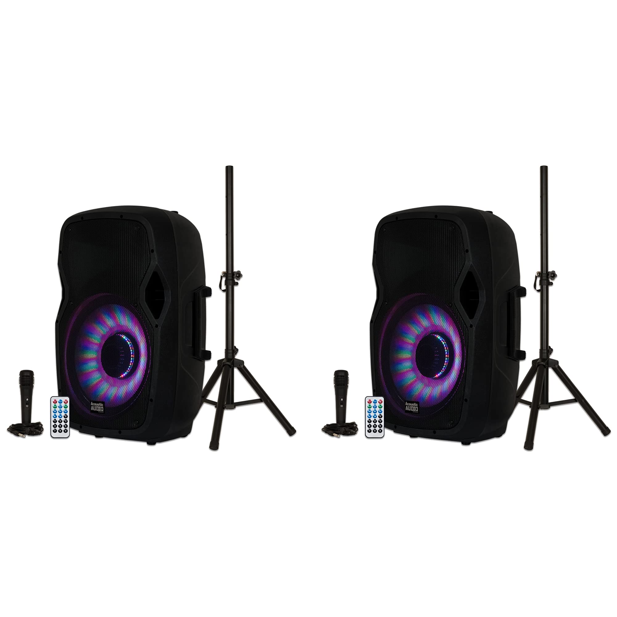 acoustic audio by goldwood bluetooth speaker with flashing led