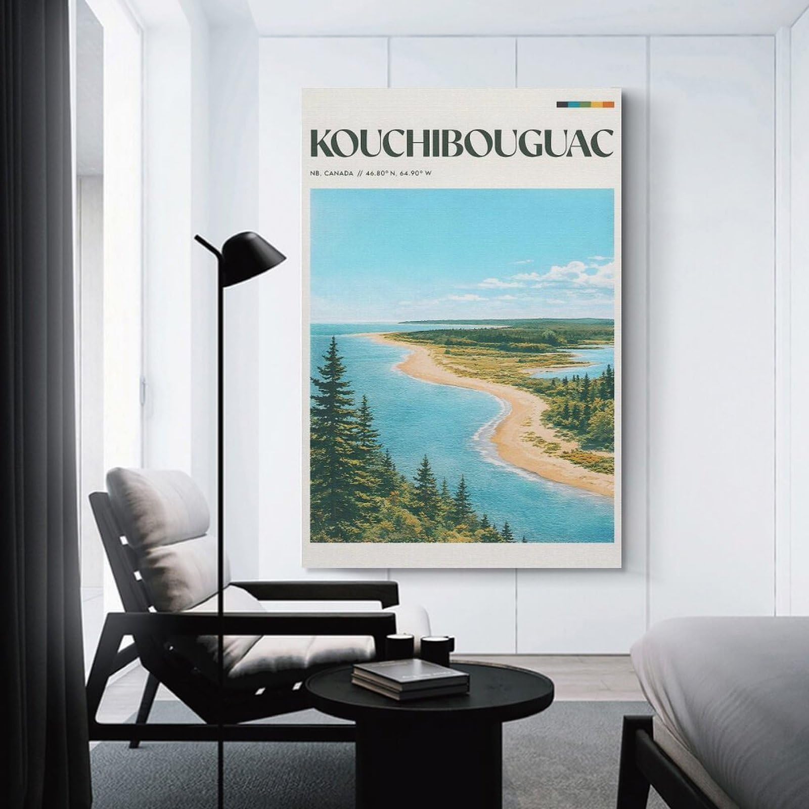 Junmoney Canvas Wall Picture Kouchibouguac National Park, 16x24inch(40x60cm), for Study, Office Or Focused Interiors, Wall Art That Adds Style to Work Areas