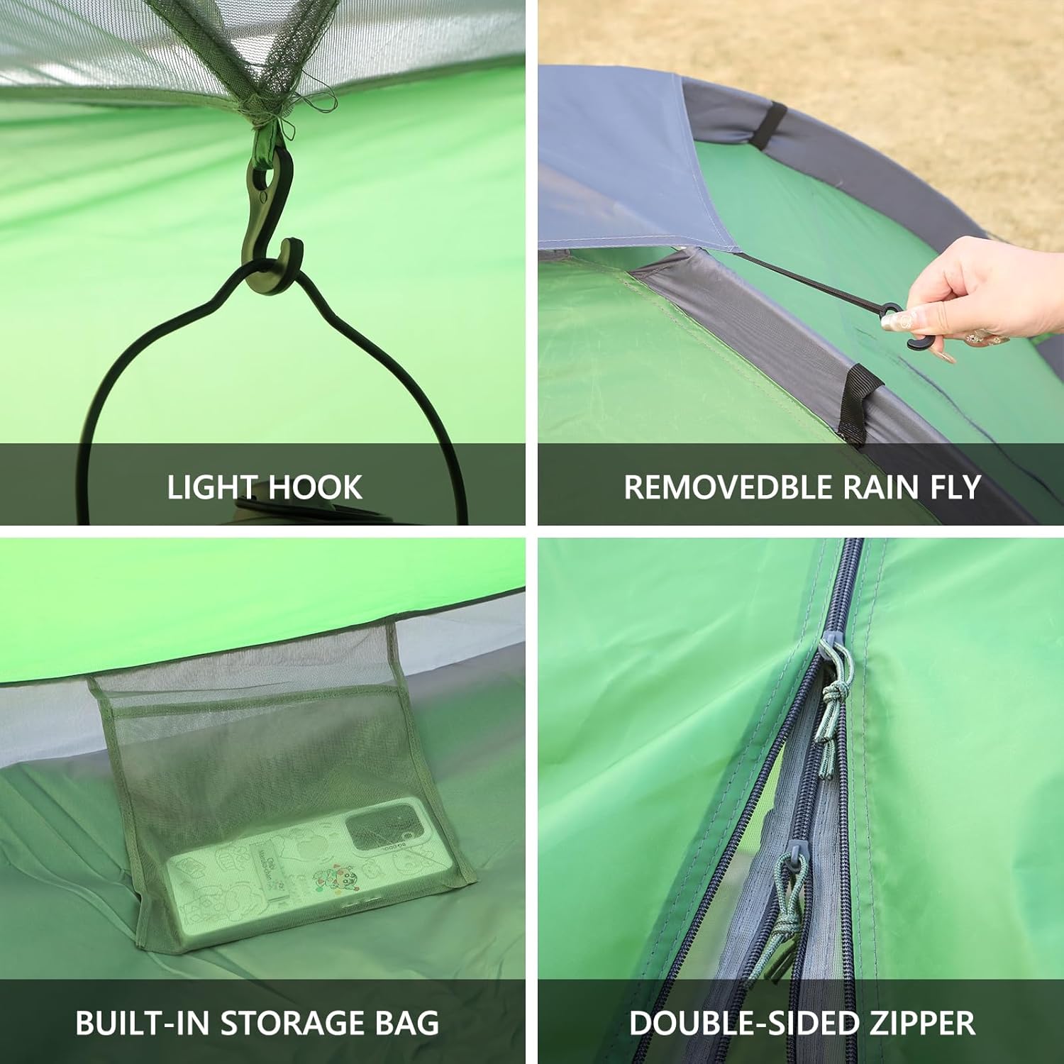 Tree Fox Camping Tent for 2 Person Lightweight Portable Waterproof Easy Set Up Outdoor Tent for Adults Good Choice as Camping Gear for Backpacking and Hiking