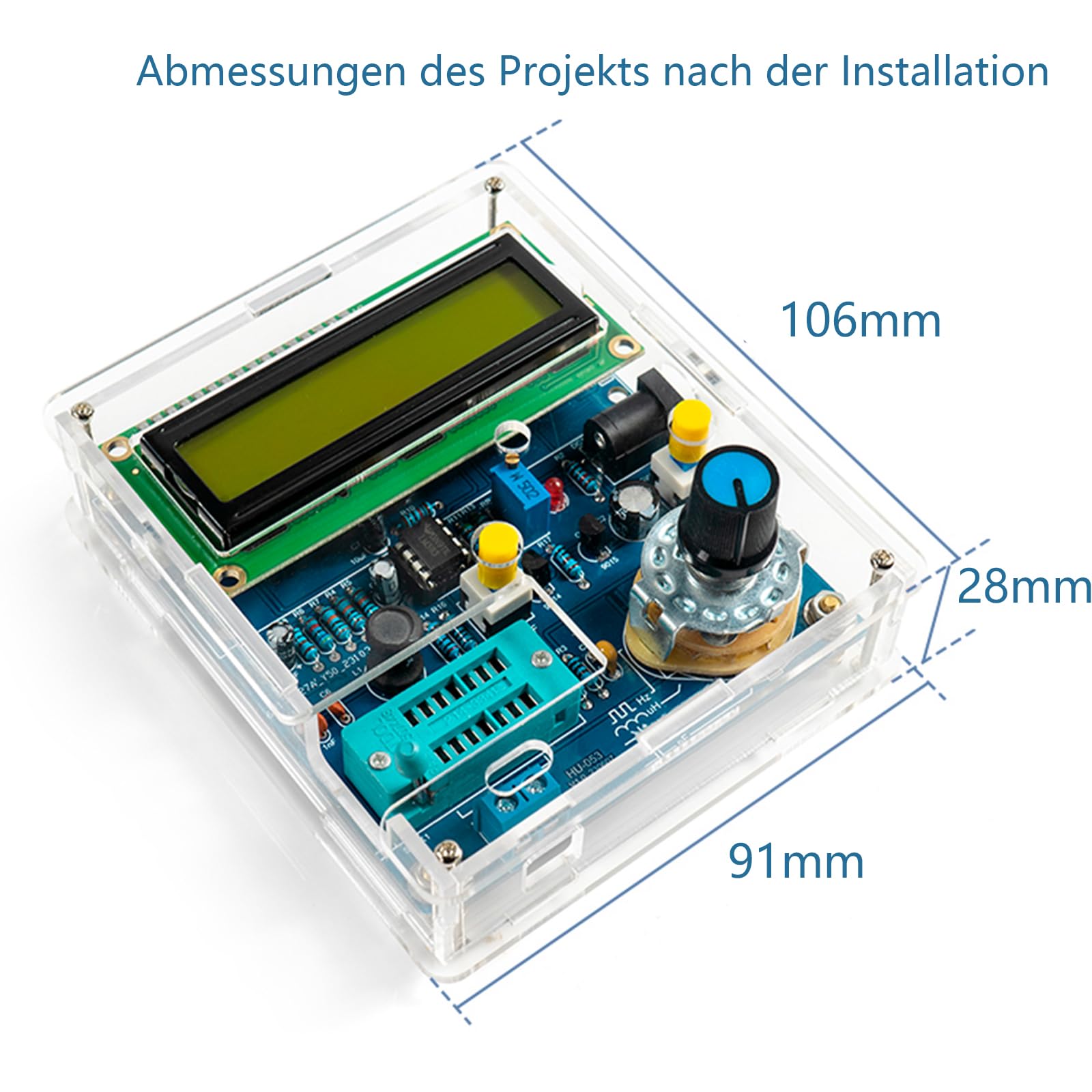 EIELE Lötübungsset Multifunktionales Kapazitätsmessgerät Messfrequenzen Ausgezeichnetes Lötübungsprojekt Geeignet für den Schulunterricht und Lötbegeisterte (Löten erforderlich)