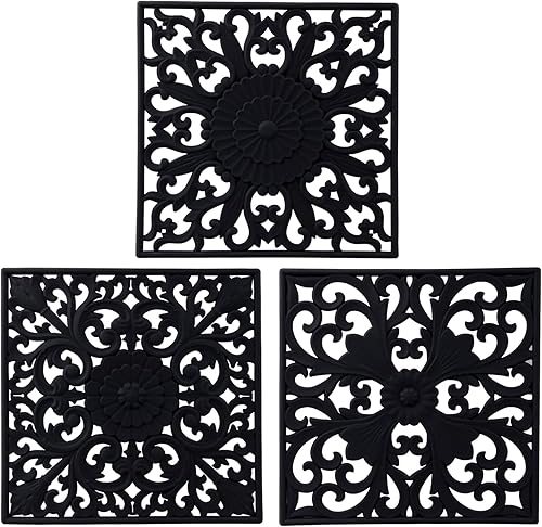 Zoyizi Salvamanteles para platos calientes, ollas y sartenes, almohadillas calientes de silicona para cocina, soporte flexible de silicona para