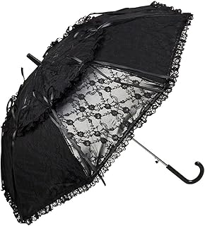 Ombrello Pizzo Matrimonio Parasole Donna Luna nero