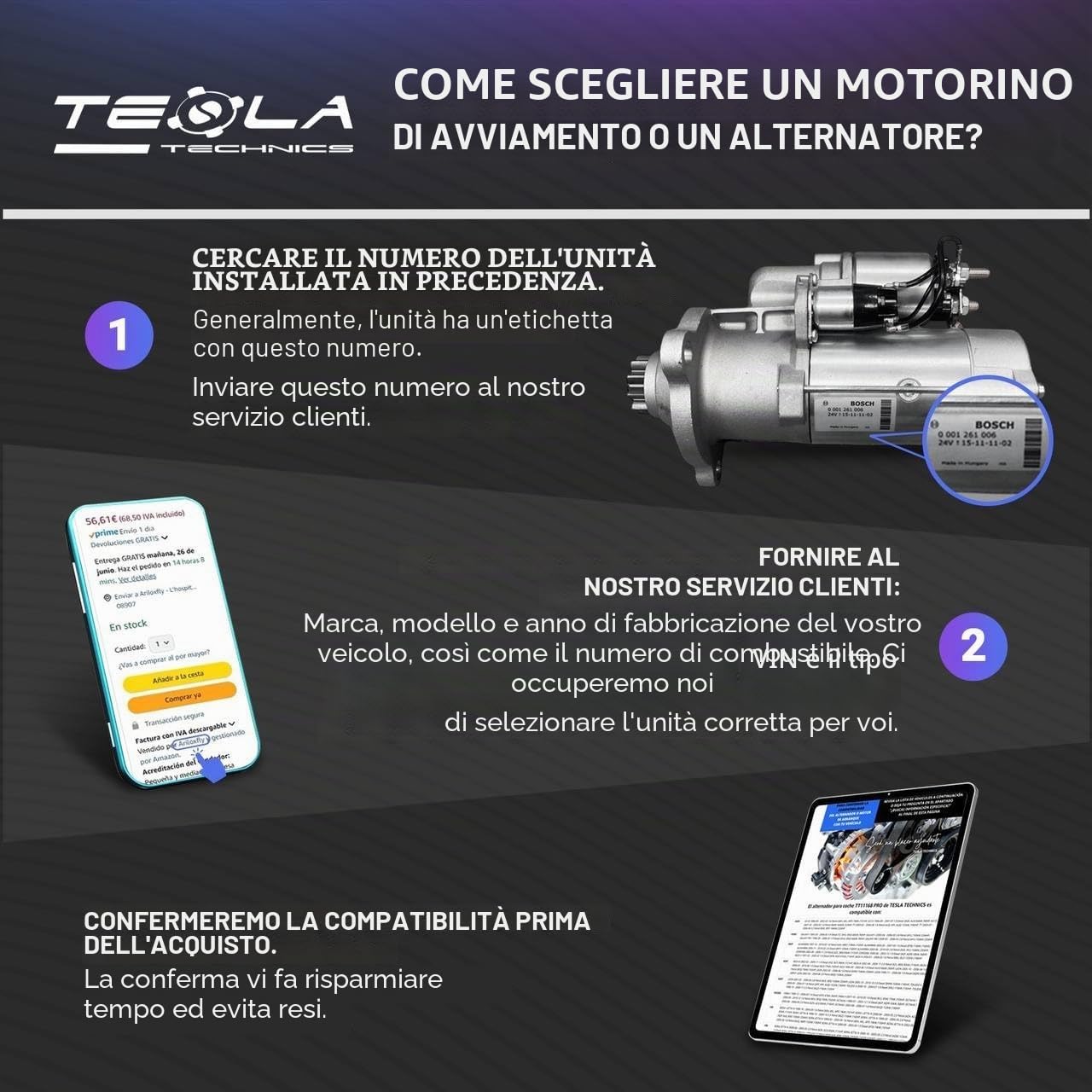 TT11260 PRO Alternatore per auto 12V, alternatore 80A. Compatibile con CITROËN, PEUGEOT. Eccellente rapporto qualità-prezzo. Installazione facile e garanzia.
