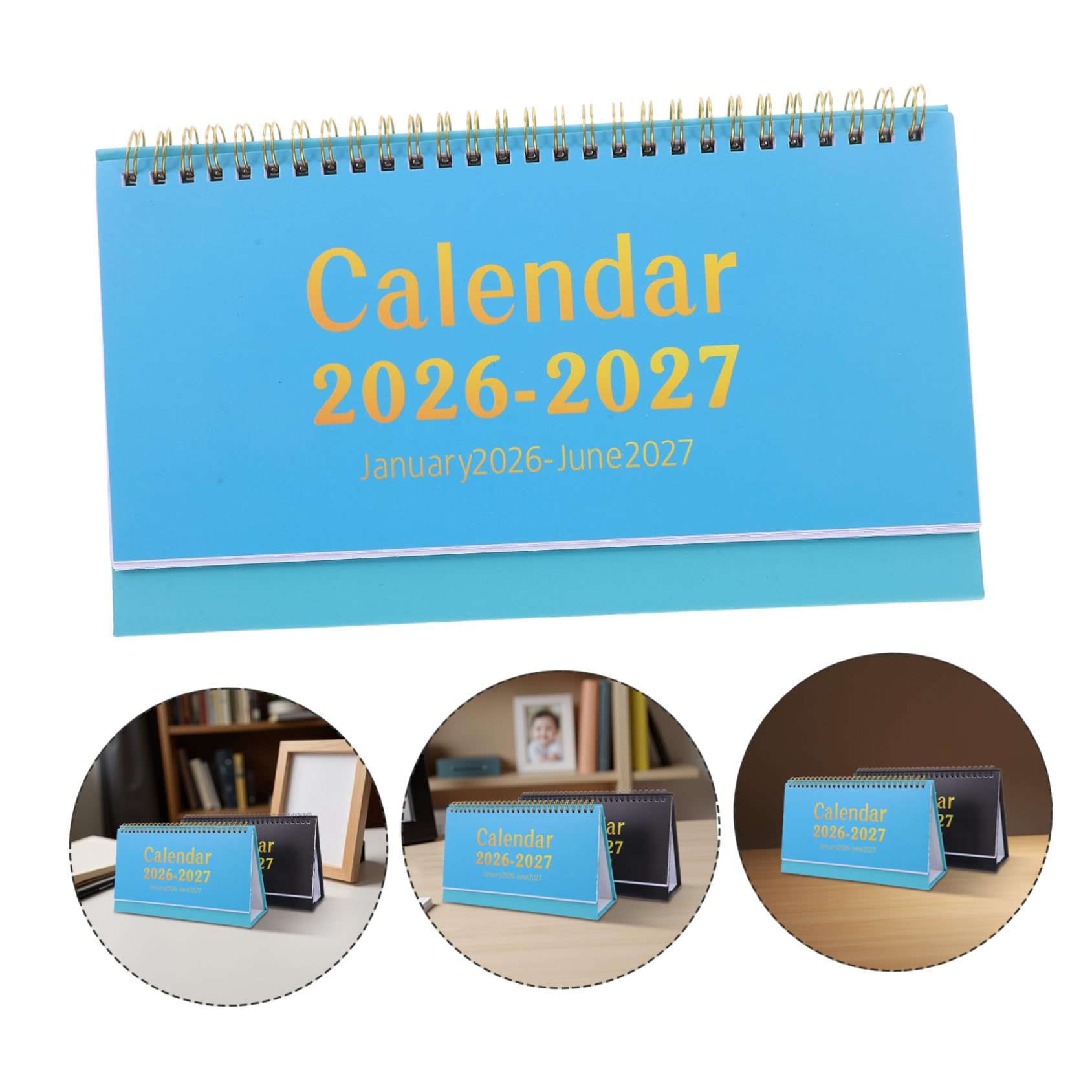 Kalender 2026, 2-teiliger Dualbook-Tischkalender, Kleiner, platzsparender Monatsplaner für Büro, Zuhause und Klassenzimmer, tägliche Referenz für Nahtlose Terminplanung