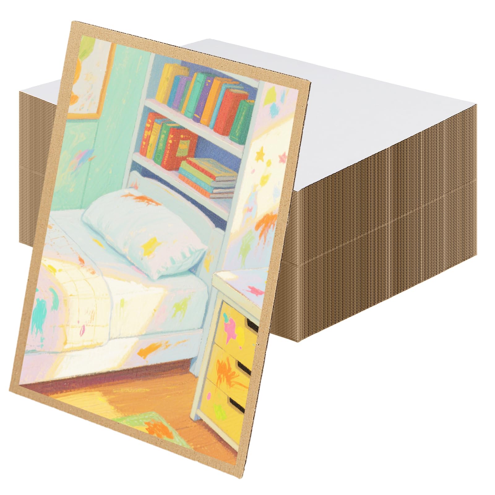 Cartón corrugado blanco de 8.5x11'' para evitar dobleces en documentos y embalajes postales