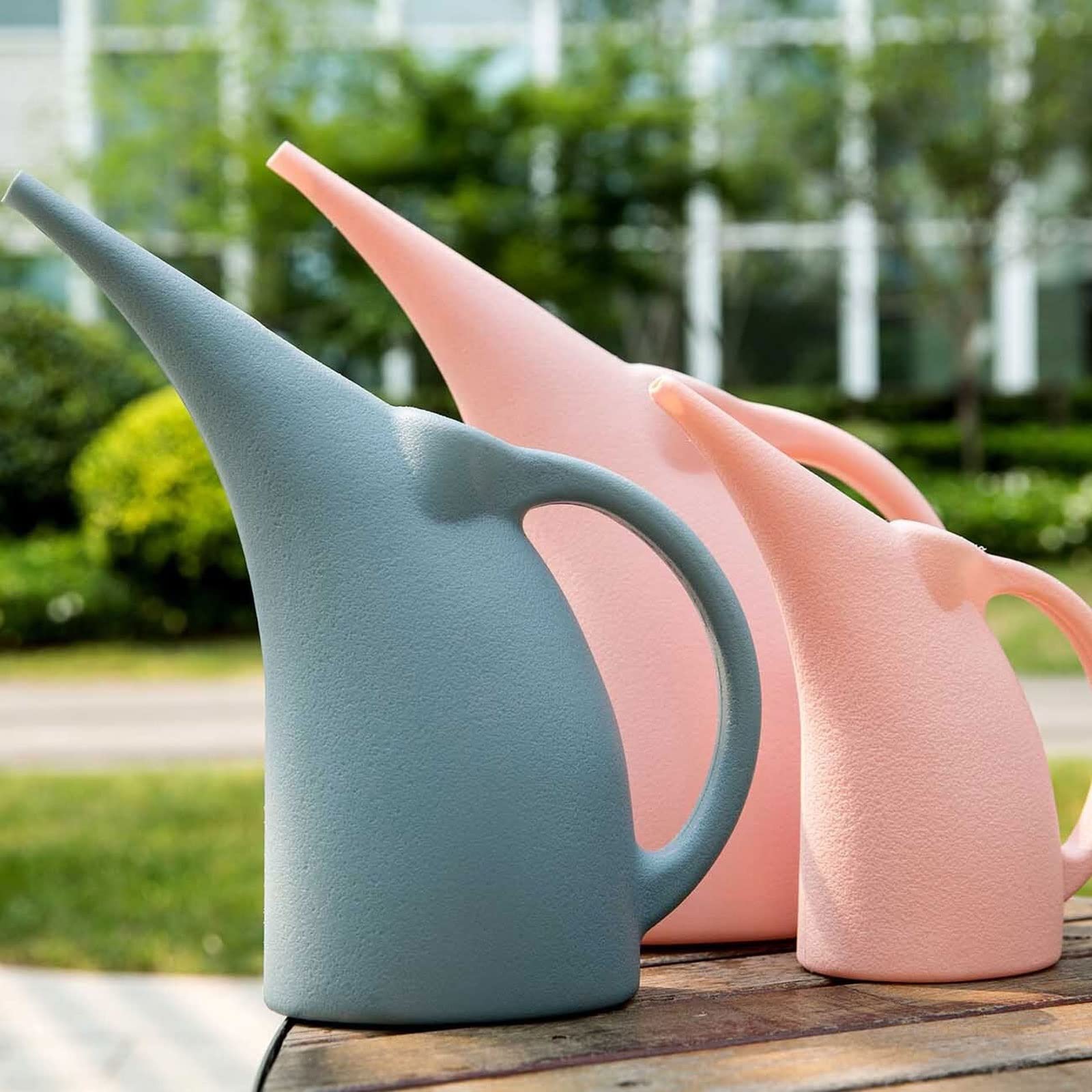 Arrosoir en plastique à long bec en forme d'éléphant pour plantes d'intérieur, accessoires de jardin, outils d'irritation d'intérieur (gris)