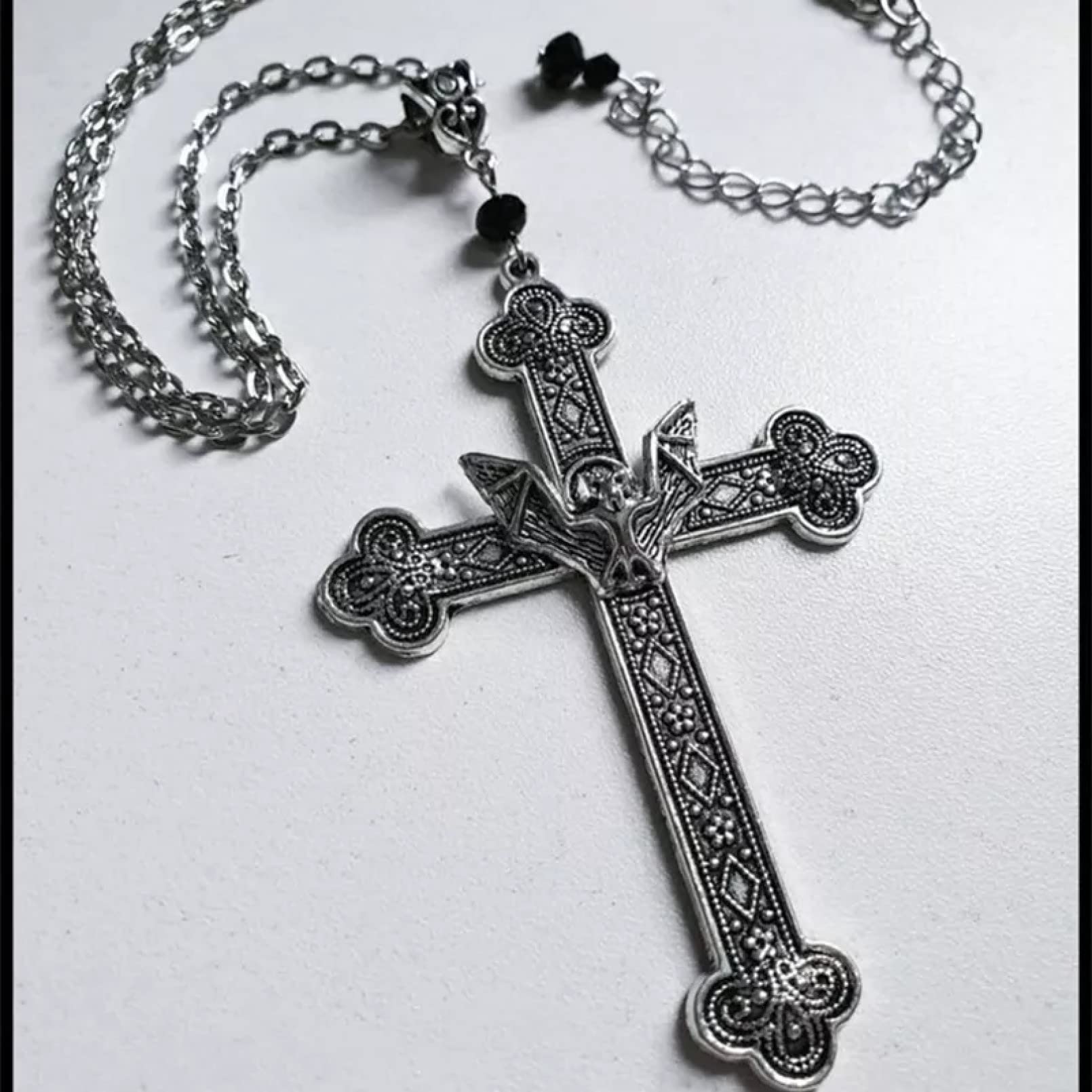 ZJJZHZD women's necklace pendant necklace Gothic Vintage Bat Pendant Necklace Jewelry Punk Necklace Ladies Gifts for Mom