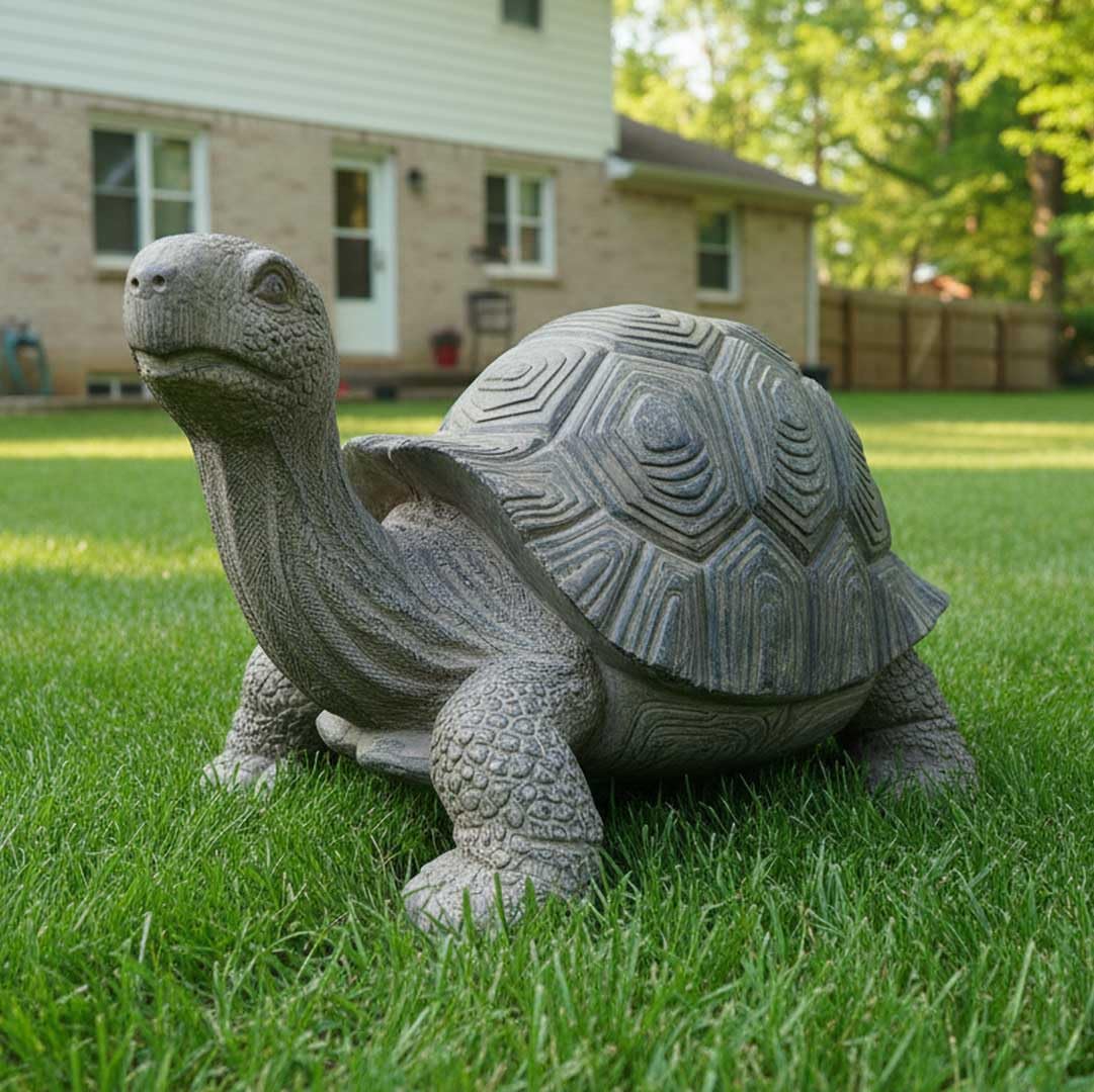 Galt International Tortoise Turtle Garden Statue 18" - Polyresin Outdoor Garden Decor Yard Patio Decoration Animal Sculpture