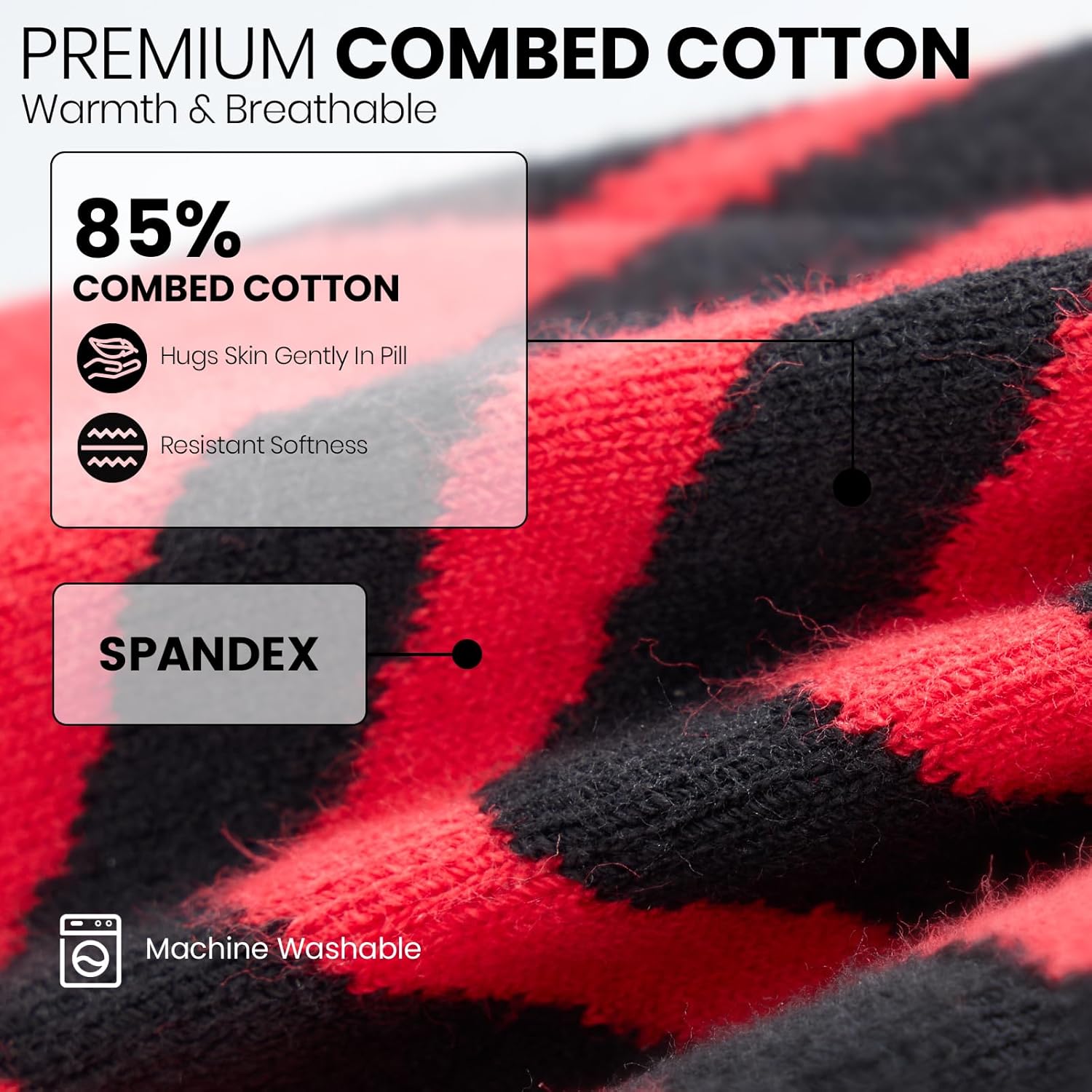 8000mAh*2 Heated Socks, Up to 10-Hour Battery Runtime Rechargeable Electric Socks | Cold Weather Foot Warmer Socks for Men Women | Outdoor Hunting Skiing Camping Hiking, Non-APP Control - Image 4