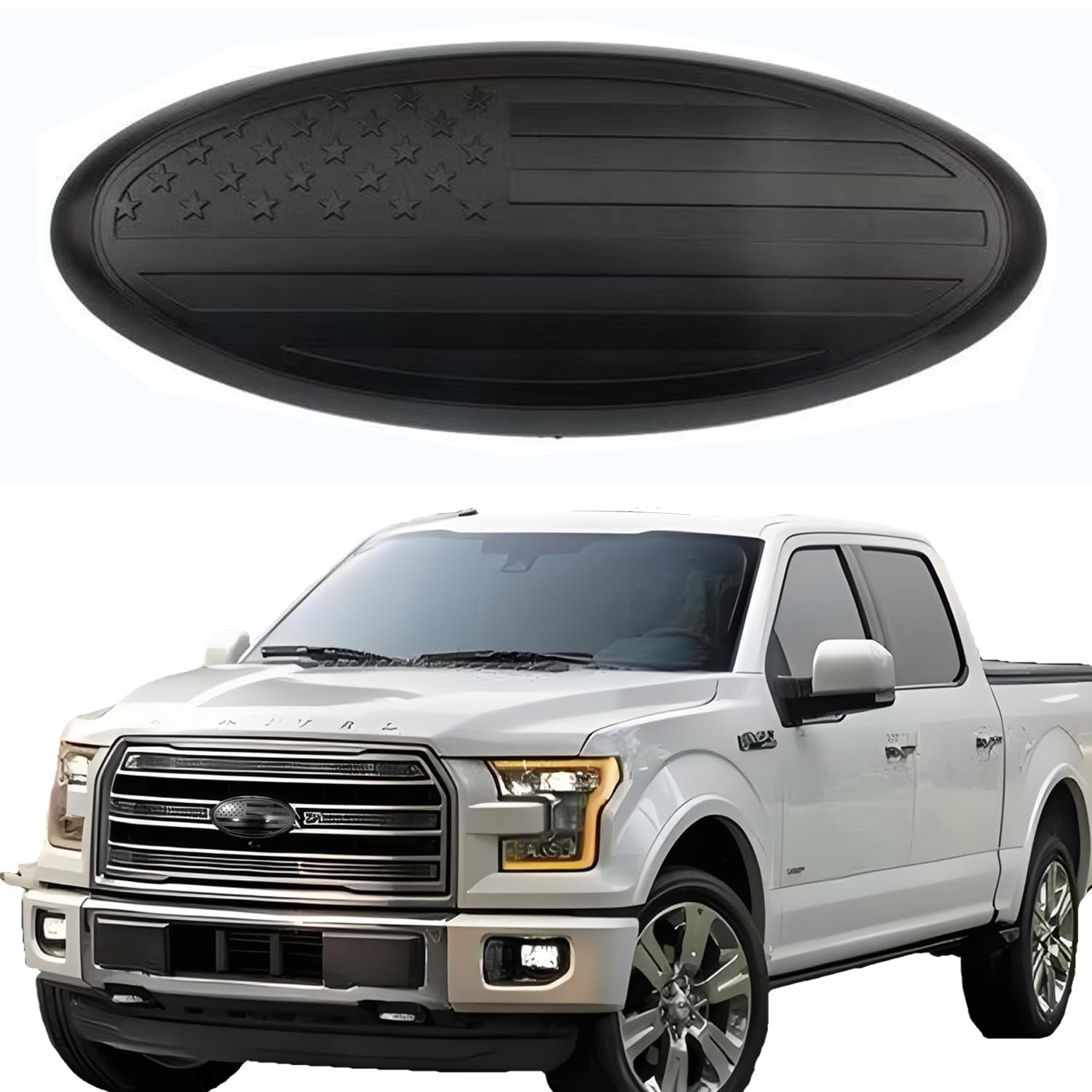 Rear& Front Grille Logo Emblem Badge Cover Trim With Camera For - Foto 3