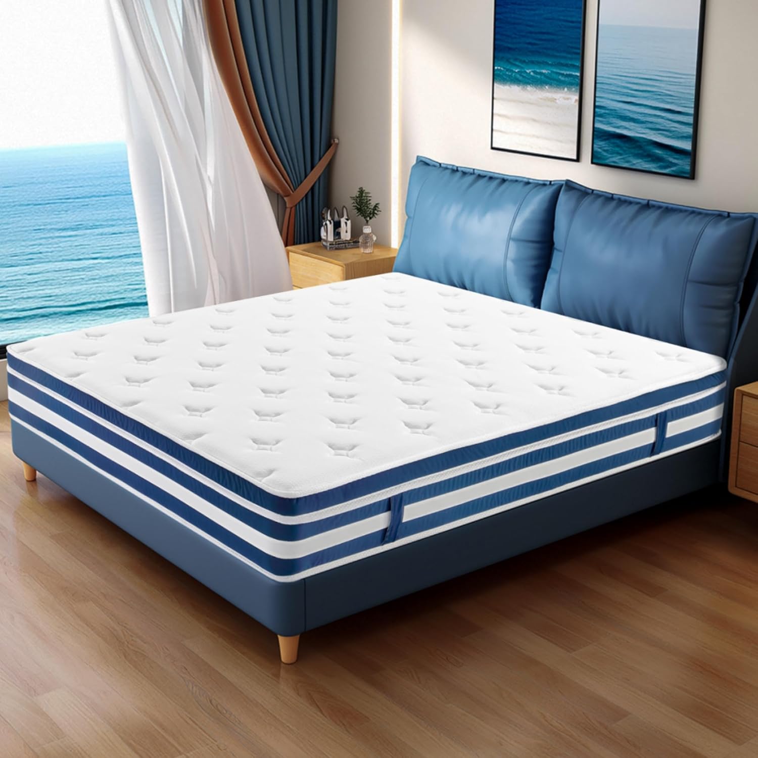 GJQ Twin Size Mattress for Kids,12 Inch Memory Foam Hybrid Mattress in a Box with Pocket Springs,Medium Firm Twin Bed Mattresses for Pressure Relief,CertiPUR-US