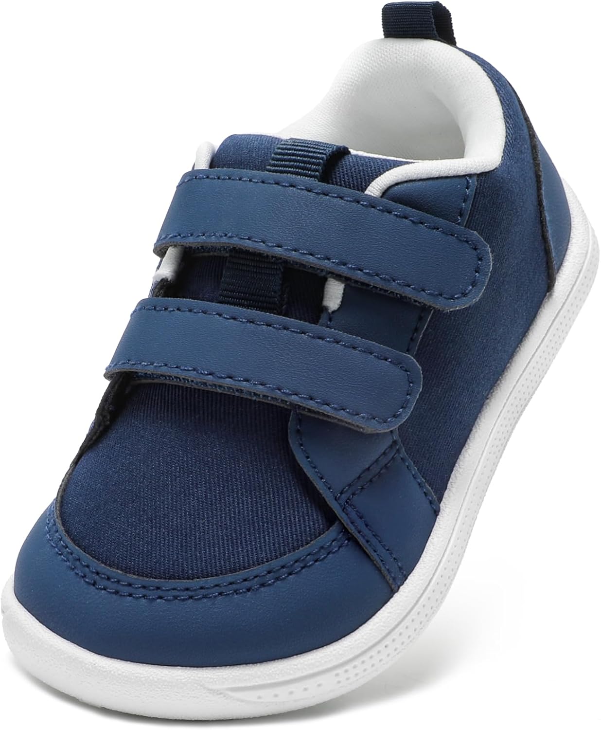 STQ KIDS Wide Toe Box Toddler Shoes Boys Girls Barefoot Shoes Lightweight Kid Tennis Sneakers Non-Slip Zero Drop First Walking Running Shoe for School Outdoor Indoor Sports