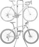 Delta Cycle Michelangelo 2 Bike Storage Rack - Gravity Fully Adjustable Bike Storage Garage For Road, MTB, and Hybrid Bicycles - Vertical Bike Rack Holds Up To 80 lbs