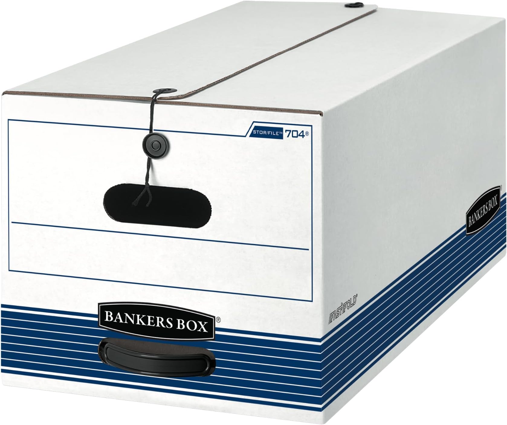 - Bankers Box 12-Pack Medium-Duty String & Button File Storage Box, FastFold Assembly, Letter, STOR/FILE, (00704)