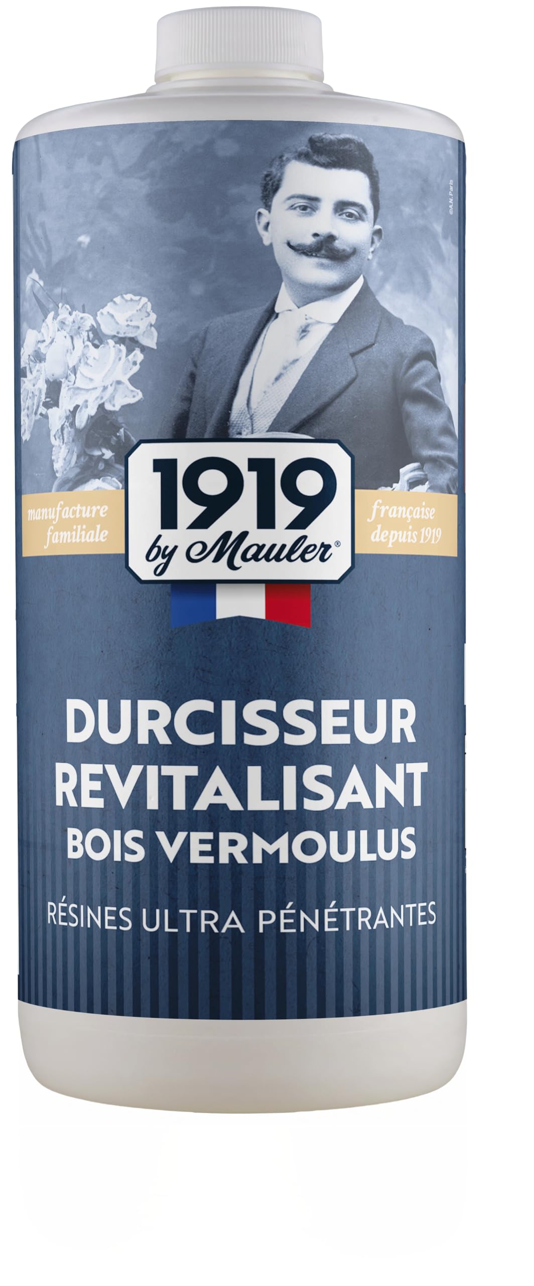 MAULER - Durcisseur bois vermoulu & pourri phase solvant - 0,5L - Solvant Ultra pénétrant - Redonne de la solidité aux bois attaqués et vétustes