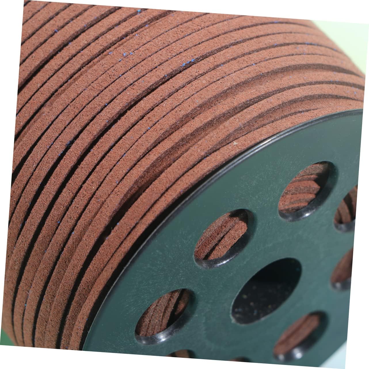 NUOBESTY Microfiber Double-Sided Leather Cord Eco-Friendly Plush String for DIY Jewelry Making Bracelets Necklaces Crafts Dark Coffee