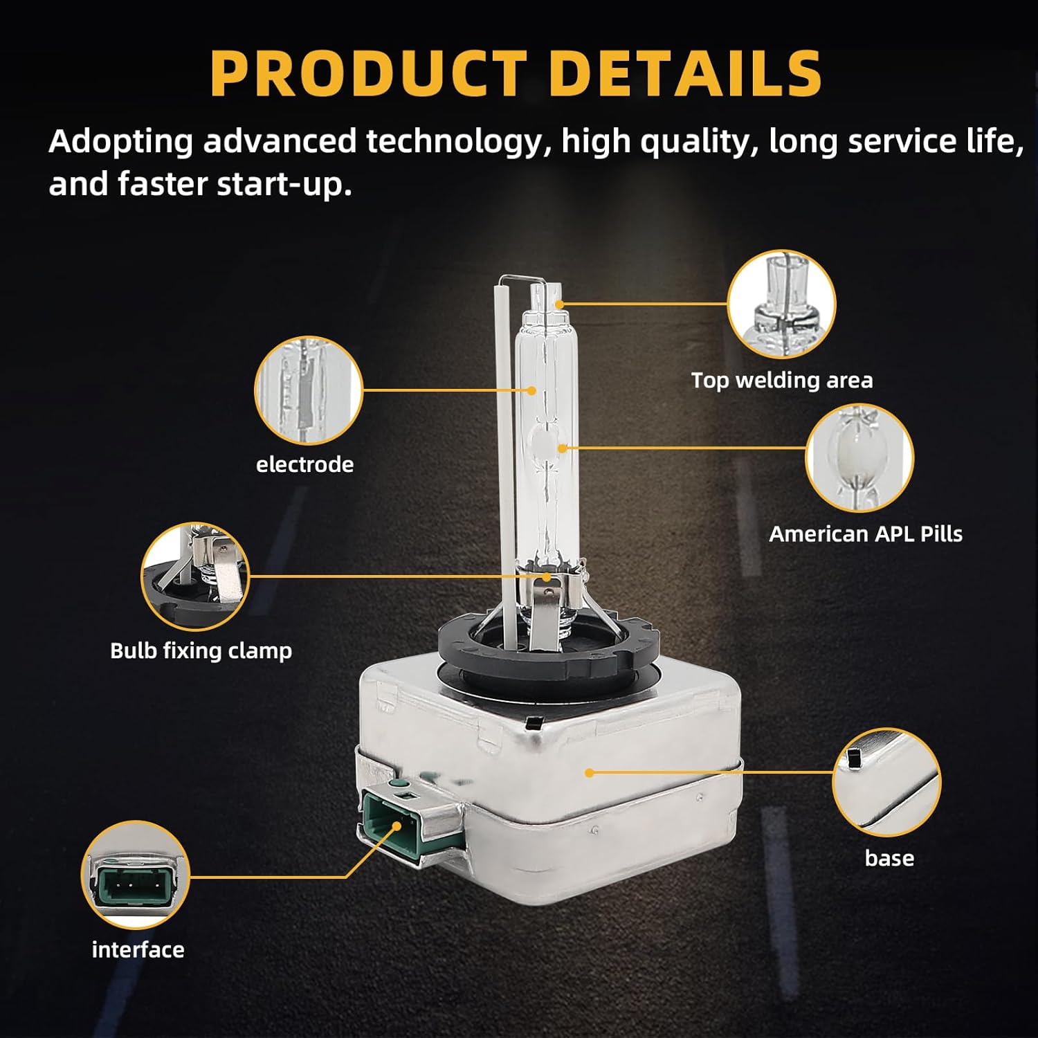 SONAKY 2PCS Headlight Bulb Compatible with 2013-2019 Buick Enclave Envision Lacrosse/Cadillac ATS CTS XTS/Chevy Camaro Corvette Impala Malibu SS/GMC Acadia 13587843