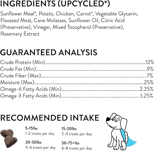 Miniatura 4 de Shameless Pets Golosinas suaves para perros, pollo What's Up - Masticables naturales y saludables para perros para apoyo de la piel y el pelaje con