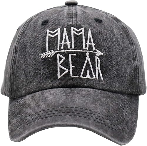 Miniatura 2 de Gorra de béisbol con diseño de Mama Bear para mujer, estilo vintage