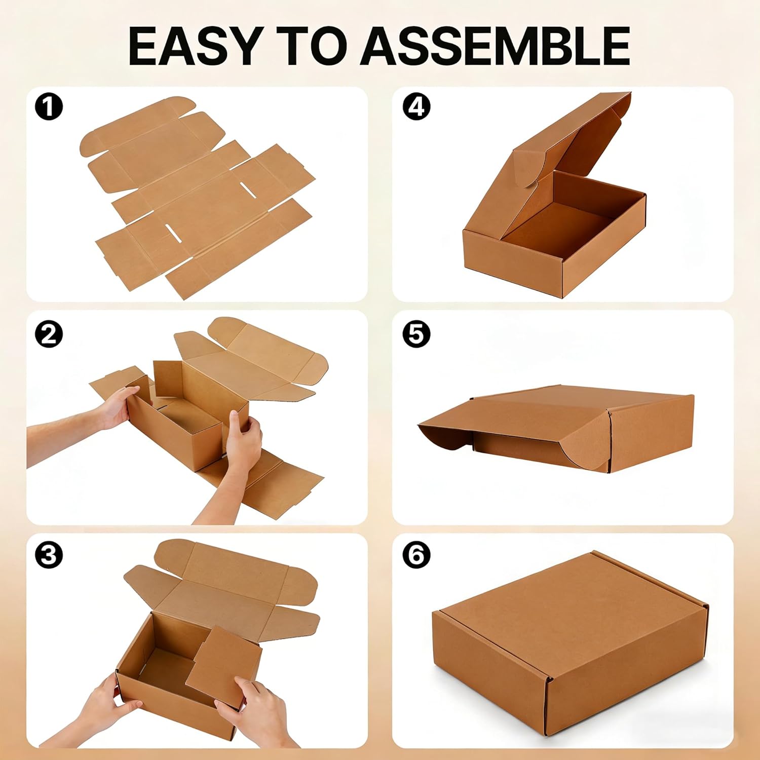 11x8x4 inches Brown Shipping Boxes 20 Pack，Corrugated Cardboard Gift Boxes，Mailing Boxes for Small Business Packing and Storage