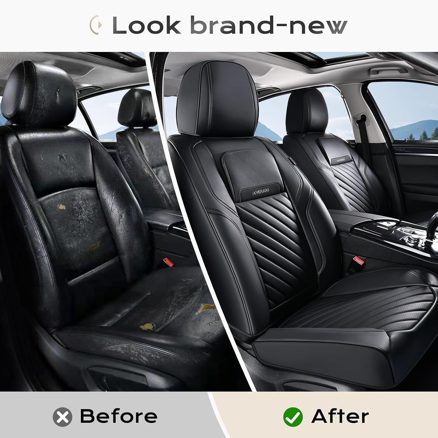 Coverado Car Seat Covers Front Set