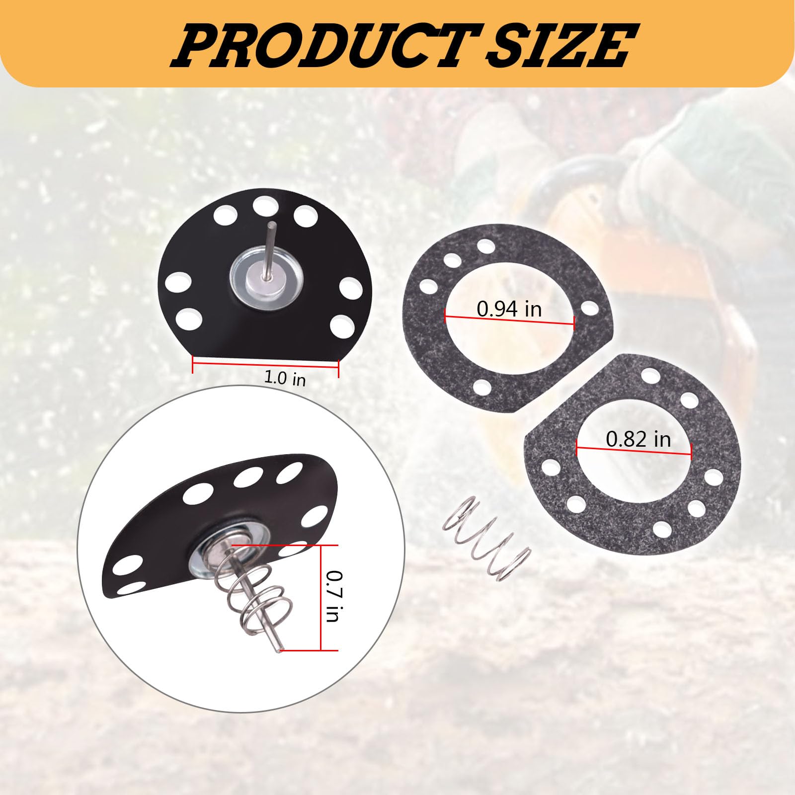 1120-640-1300, 0000-997-0610 Kits de filtro de aceite, émbolo de diafragma de bomba de aceite y kit de juntas 2 juntas para motosierras STIHL 009 010 011 012 1120 640 3100