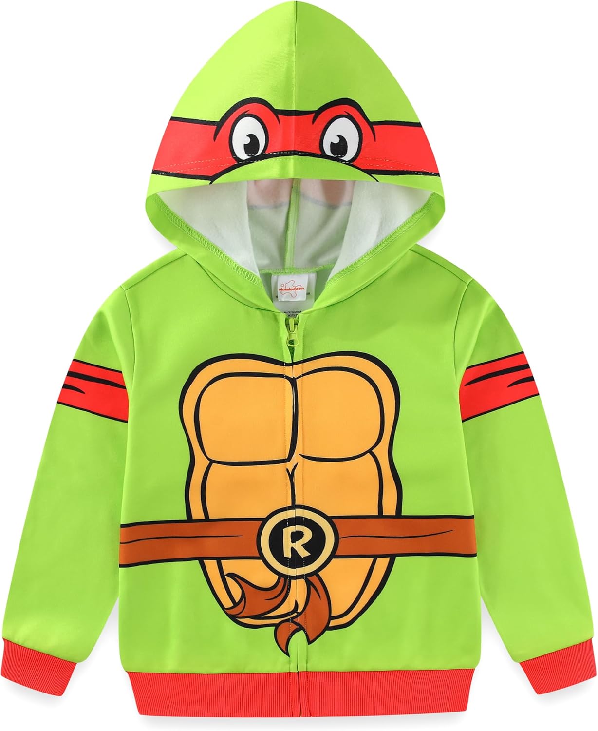 Nickelodeon Teenage Mutant Ninja Turtles TMNT Leonardo Boys Full Zip Up Hoodie for Toddler and Big Kids