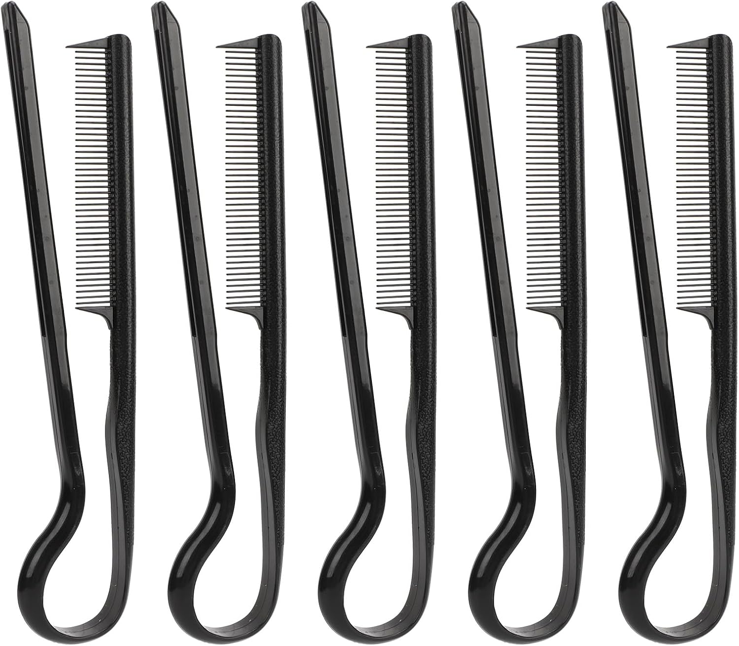 10Pcs Hair Straightening Comb, V Shaped Hair Styling Comb Plastic Round Teeth Heat Comb for Hair Straightening Styling for Knotty Hair