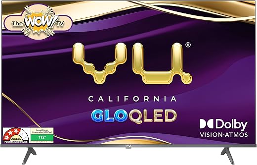 Vu 108cm (43 inches) GloQLED Series 4K QLED Smart Google TV 43GLOQLED25