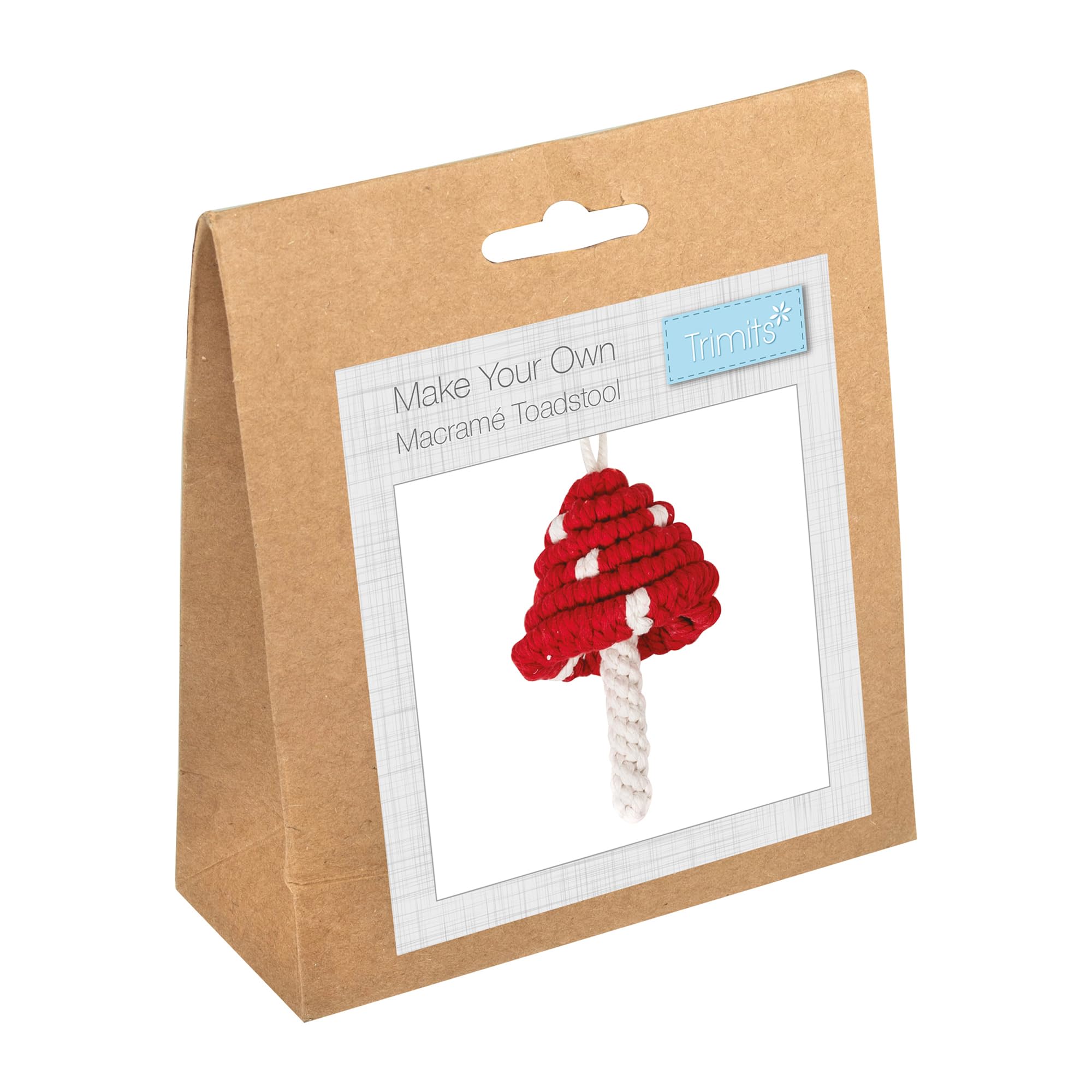 Trimits Make Your Own Macramé Decoration Kit, Toadstool