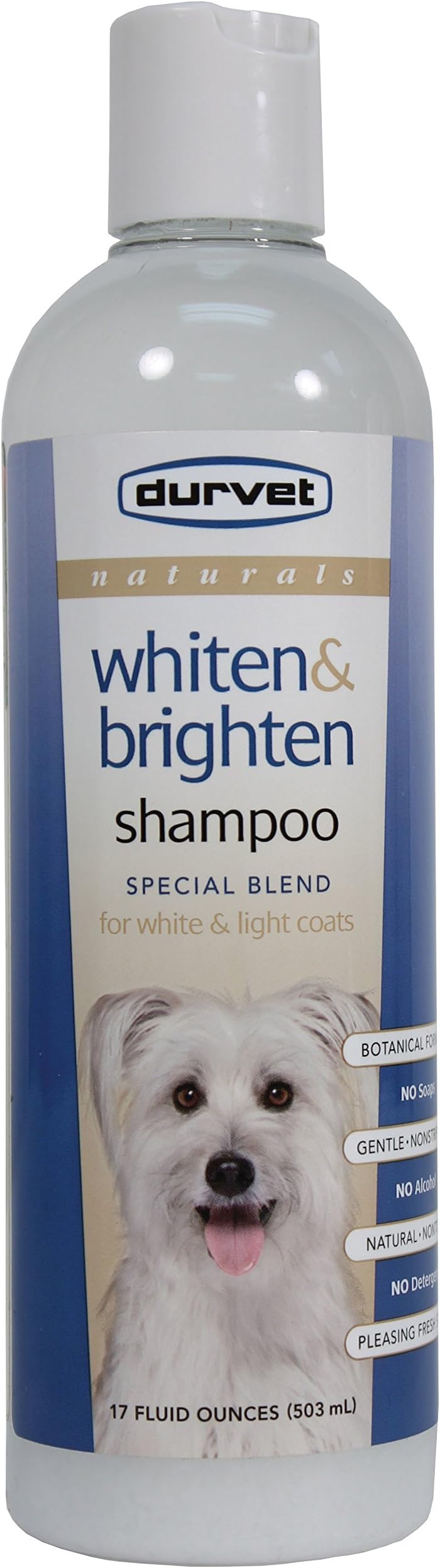 DurvetPet D-Naturals Whiten and Brighten Shampoo- Clear 17 Ounce