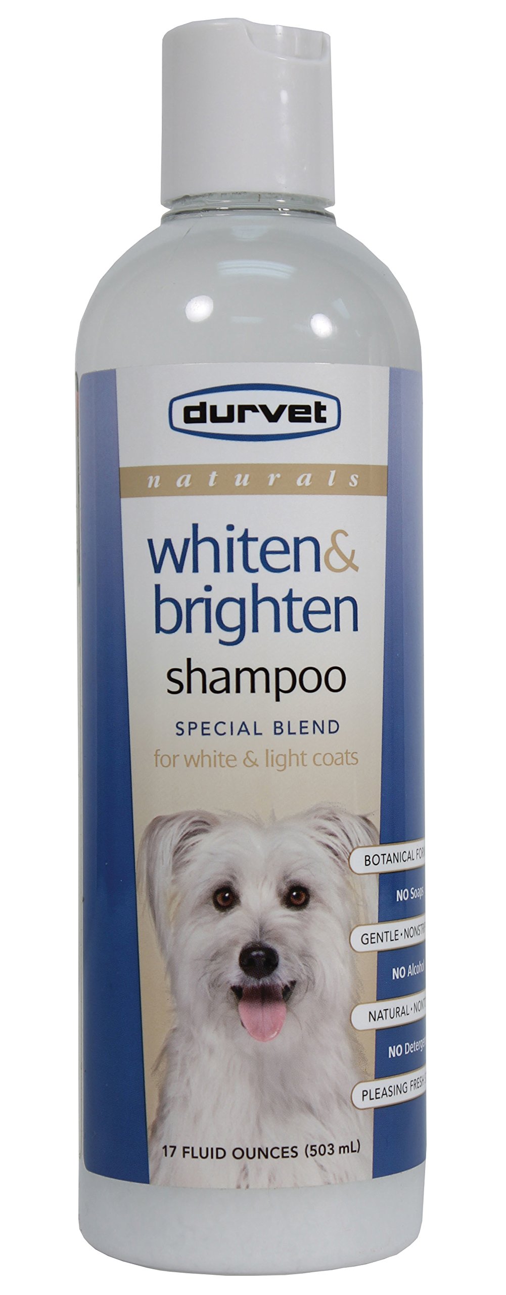 DurvetPet D-Naturals Whiten and Brighten Shampoo- Clear 17 Ounce
