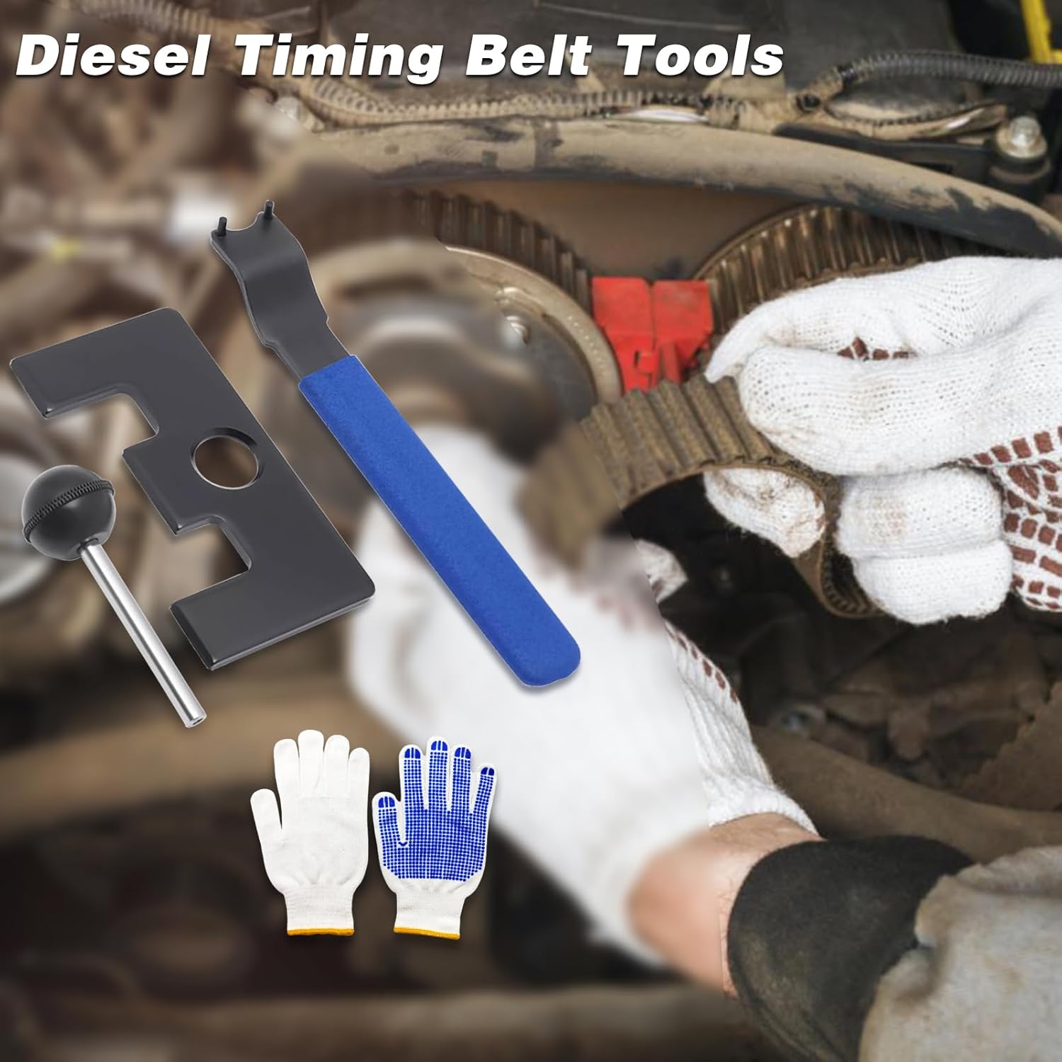 Diesel Timing Belt Tools, Timing Belt Tool Kit, Engine Timing Tools Kit,Diesel Engine Camshaft Alignment Tool for VW TDI 1.9 ALH Beetle Golf Jetta 98-06