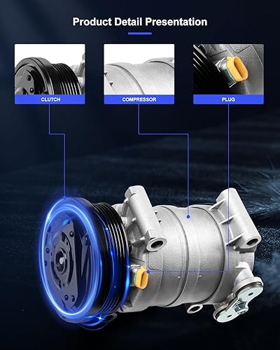 Miniatura 57 de ECCPP Compresor de CA 1997-2003 apto para Mitsubishi Montero Sport 3.0L 1999-2004 para Mitsubishi Montero Sport 3.5L Compresor de aire acondicionado