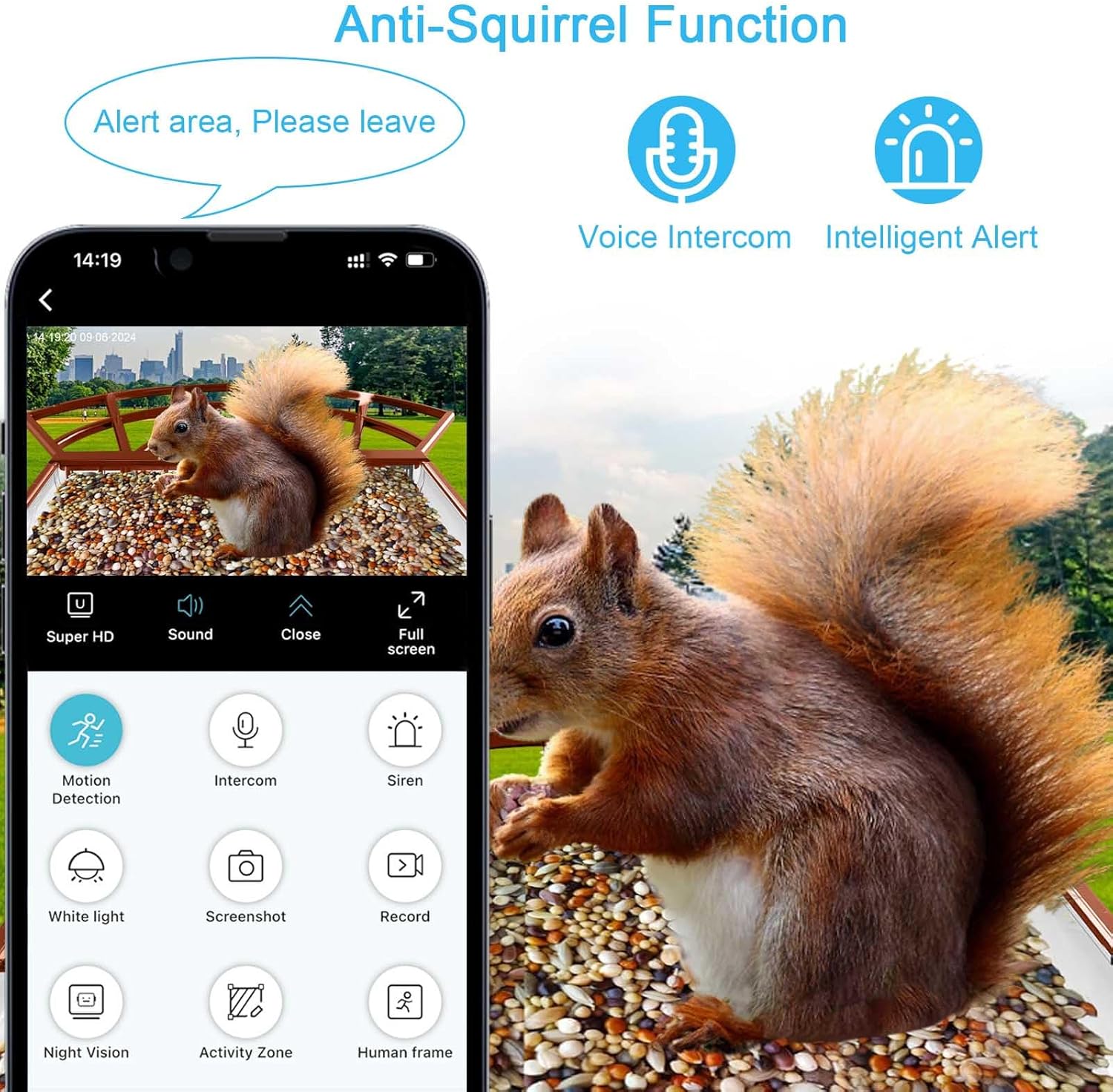 Zivif Bird Feeder with Camera, Smart Bird Watching with Solar Panel, HD Auto Capture Bird Videos & Motion Detection Bird Feeder Camera