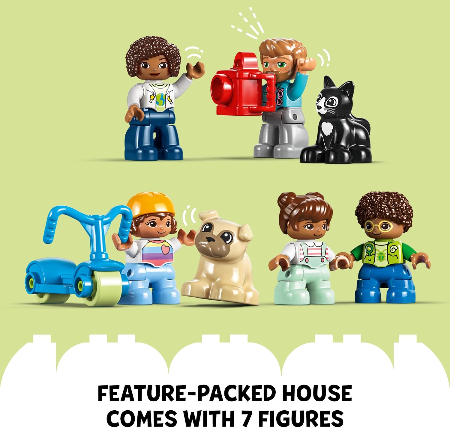 LEGO DUPLO Town 3 in 1 Family House 10994 Educational STEM Building Toy Set for Toddlers Ages 3 and Up, for Kids, Car Toy and 3 Floor House Lets The Whole Family Build, Play and Learn