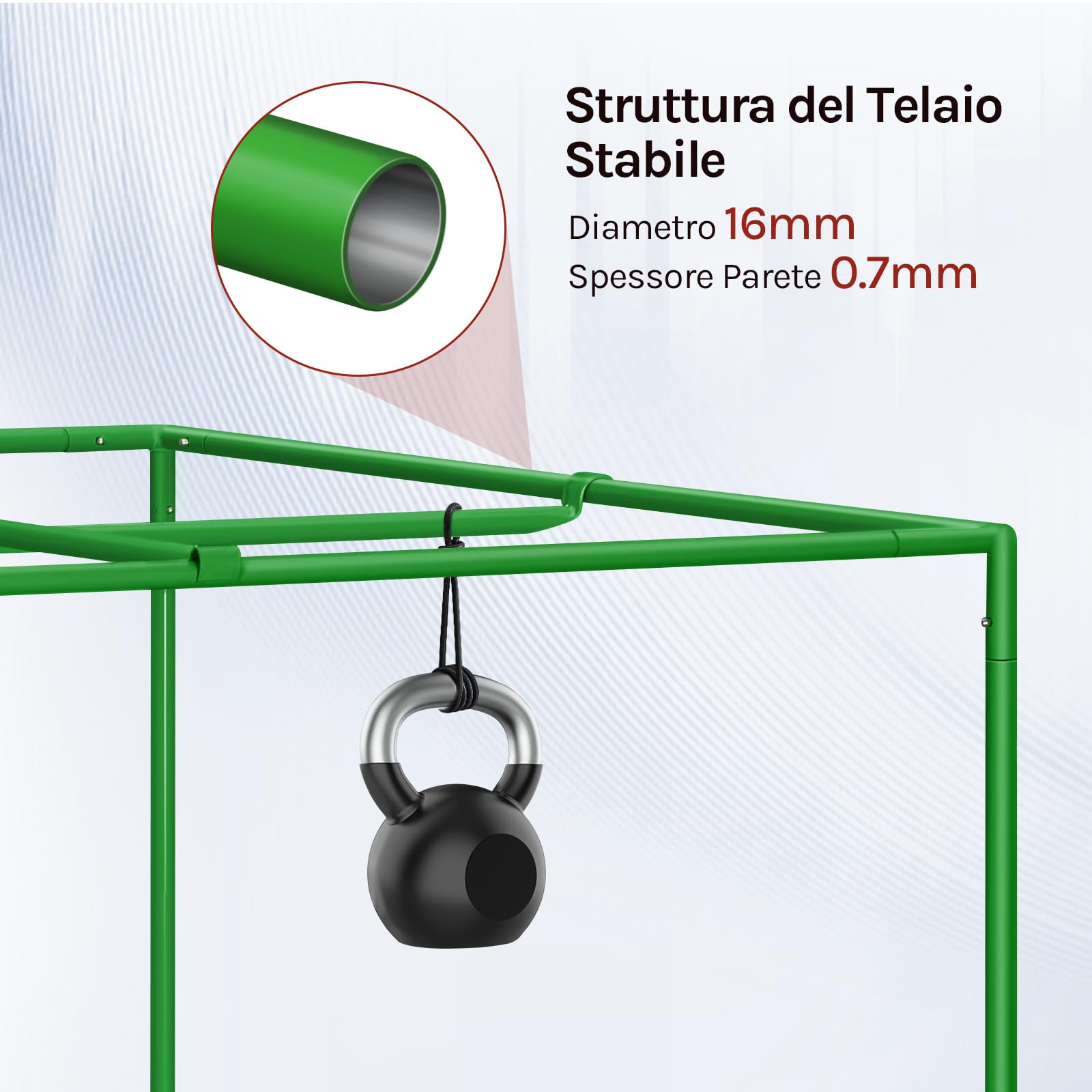 WOLTU Tenda Coltivazione Idroponica 60x60x120cm, Serra da Giardino con Finestra di Osservazione, Piccola Serra per Piante, Fiori, Ortaggi a Casa, in Mylar Riflettente + Nero