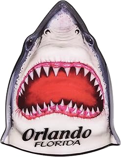 Orlando Florida Shark Refrigerator Magnet, Collectible State Souvenir, 2.62 x 3.37 Inches